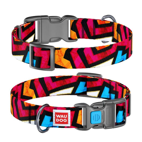 Collar Company Dog Collar Nylon - Printed with - GRAFFITI 31-49CM