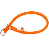 Waudog Leather Slip Dog Collar 60CM ORANGE