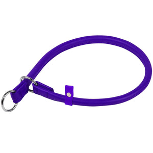 Waudog Leather Slip Dog Collar 60CM PURPLE