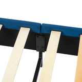 Velvet Blue Bed Frame - Single