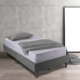 Bed Frame Mattress Foundation (Dark Grey) &#8211; Queen