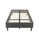 Bed Frame Mattress Foundation (Dark Grey) &#8211; Queen