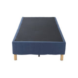 Metal Bed Frame Mattress Foundation Blue &#8211; Double