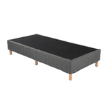 Metal Bedframe Mattress Foundation (Dark Grey) &#8211; King