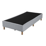 Metal Bedframe Mattress Foundation (Light Grey) &#8211; Single