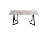 Rectangular Marble-Effect Table