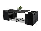 Horrocks 8 Seater Outdoor Dining Set - Black