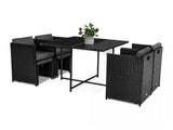 Horrocks 8 Seater Outdoor Dining Set - Black