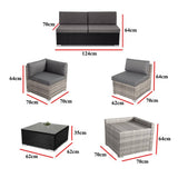 Outdoor Modular Lounge Sofa Bondi &#8211; Black