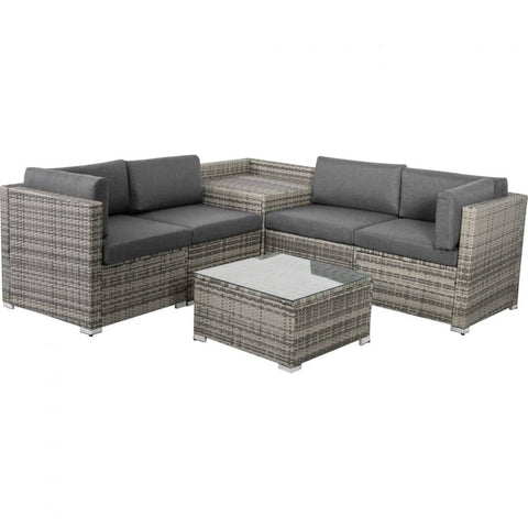 6PCS Outdoor Modular Lounge Sofa Coogee - Grey