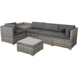 6PCS Outdoor Modular Lounge Sofa Coogee - Grey