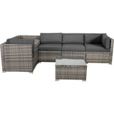 6PCS Outdoor Modular Lounge Sofa Coogee - Grey