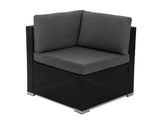 8PCS Outdoor Furniture Modular Lounge Sofa Lizard - Black