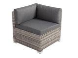 8PCS Outdoor Furniture Modular Lounge Sofa Lizard - Grey