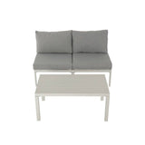 Emu Aluminum Outdoor Sofa Set White