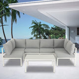 Emu 7PC Outdoor Aluminum Lounge Sofa Set White