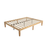 Natural Wooden Bed Base &#8211; Double