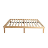 Natural Wooden Bed Base &#8211; Double