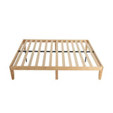 Natural Wooden Bed Base &#8211; Double