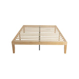 Natural Wooden Bed Base &#8211; King Single