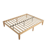 Natural Wooden Bed Base &#8211; King Single