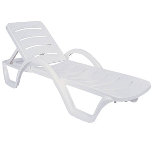 Havana Sunlounger - White (1 Year Warranty)