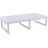 Mykonos Lounge Table XL - Silver Grey