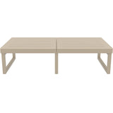 Mykonos Lounge Table XL - Silver Grey