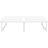 Mykonos Lounge Table XL - Silver Grey