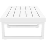 Mykonos Lounge Table XL - Silver Grey