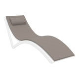 Slim Sunlounger - Anthracite with Black Cushion