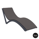 Slim Sunlounger - Anthracite with Dark Grey Cushion