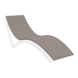 Slim Sunlounger - Taupe with Light Brown Cushion