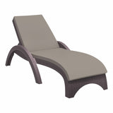 Fiji Sunlounger - Anthracite with Beige Cushion