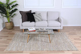 Metro Beige Modern Leather Rug 240x240cm