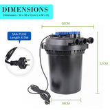 Dynamic Power Combo Aquarium Garden Filter 10000L/H + Submersible Water Pump 16000L/H