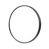 La Bella Black Wall Mirror Round Aluminum Frame Makeup Decor Bathroom Vanity 80cm