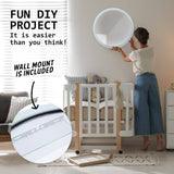 La Bella LED Wall Mirror Round Touch Anti-Fog Makeup Decor Bathroom Vanity 50cm