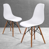 La Bella 2 Set White Retro Dining Cafe Chair DSW PP