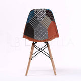 La Bella 2 Set Multi Colour Retro Dining Cafe Chair DSW Fabric