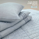 Saesom Queen Blue Flua Snow Comforter Set Cool Lightweight Quilt Bedspread Bedding Coverlet