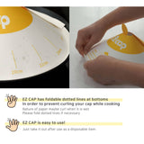 EZ Cap 50X Paper Lid for Frypan Disposable Cooking Pan Cap