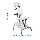 Forever Beauty White Portable Beauty Massage Foldable Chair Table Therapy Waxing Aluminium