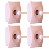 Catchhole 4X Pink Door Stopper Wall Mount Door Stop Adhesive Catch Hole Advanced