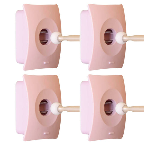 Catchhole 4X Pink Door Stopper Wall Mount Door Stop Adhesive Catch Hole Advanced