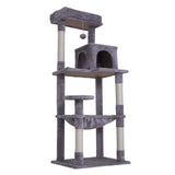 Paw Mate 143cm Grey Cat Tree CATOPIA Sisal Scratching Post Scratcher Pole Condo House Tower