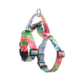 Banhamsisun M Dog Double-Lined Straps Harness and Lead Set Leash Adjustable No Pull