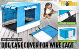 Paw Mate Blue Cage Cover Enclosure for Wire Dog Cage Crate 42in