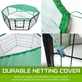 Paw Mate Pet Playpen Heavy Duty 32in 8 Panel Foldable Dog Cage + Cover