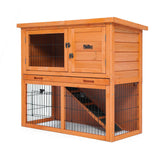 Paw Mate Rabbit Hutch Aria 2 Storey Wooden Chicken Guinea Pig Cage